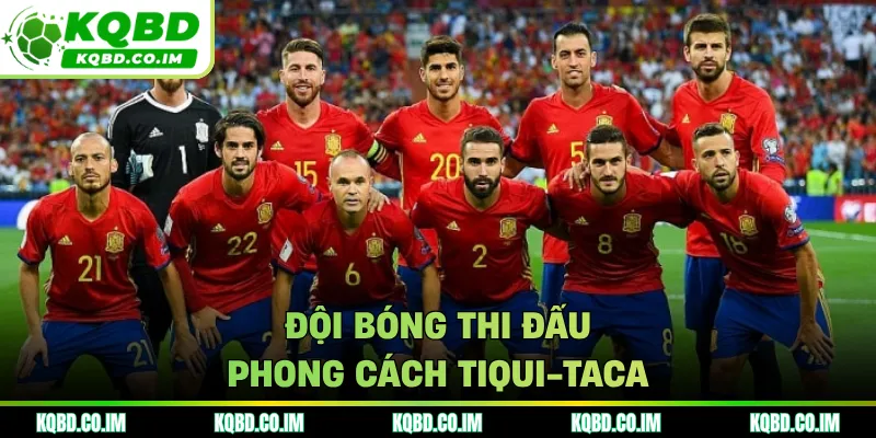 Đội bóng thi đấu phong cách Tiqui-Taca