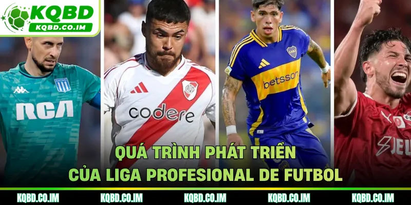 Quá trình phát triển của Liga Profesional de Futbol